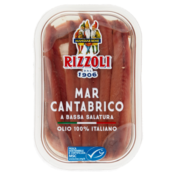 Rizzoli Filetti di Alici del Mar Cantabrico a Bassa Salatura 70 g