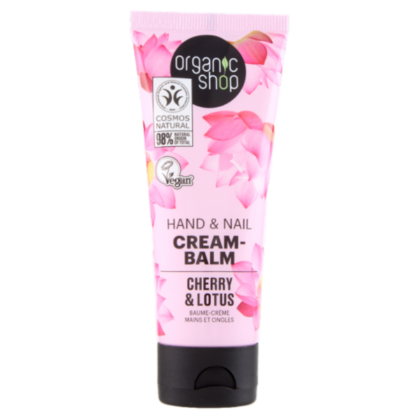 organic shop Hand & Nail Cream-Balm Cherry & Lotus 75 ml