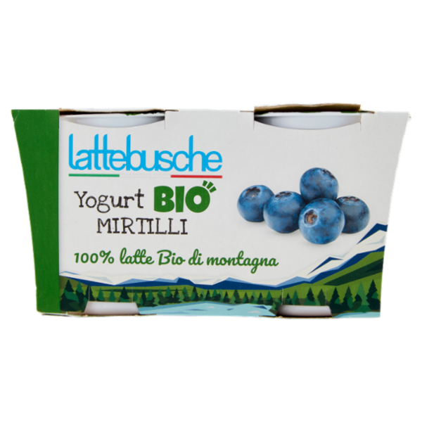 lattebusche Yogurt Bio Mirtilli 2 x 125 g