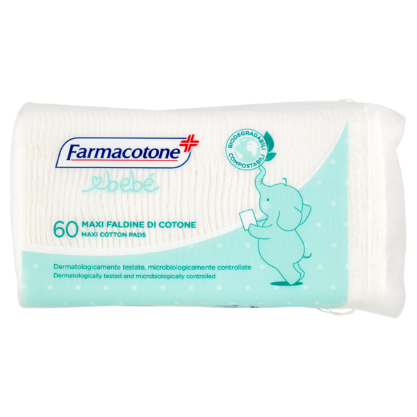 Farmacotone bebé Maxi Faldine di Cotone 60 pz