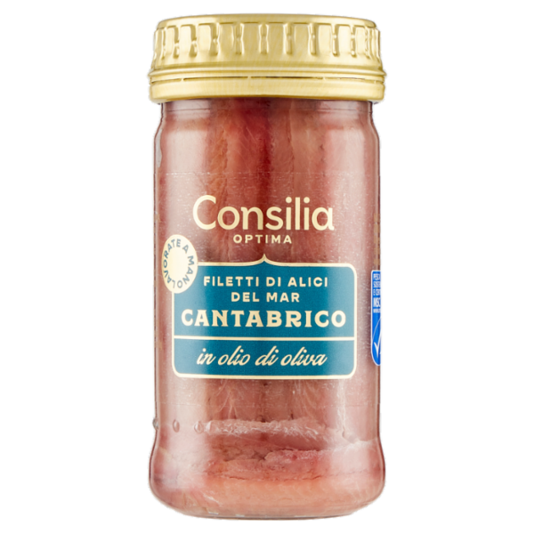 Consilia Optima Filetti di Alici del Mar Cantabrico in Olio di Oliva 90 g