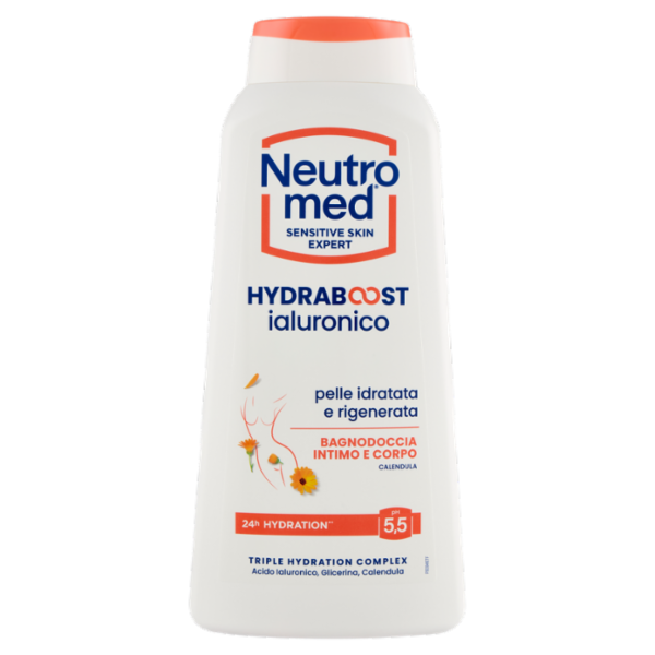 Neutromed Hydraboost ialuronico Bagnodoccia Intimo e Corpo Calendula pH 5,5 600 ml