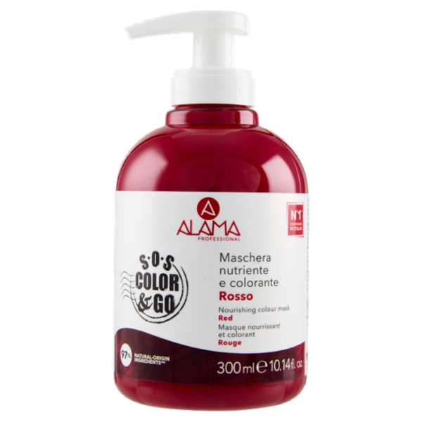 Alama Professional S.O.S. Color & Go Maschera nutriente e colorante Rosso 300 ml