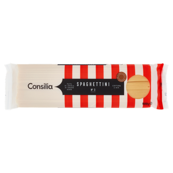 Consilia Pasta di Semola Trafilata al Bronzo Spaghettini 500 g
