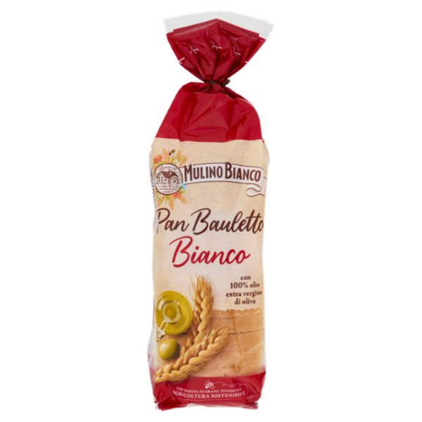 Mulino Bianco Pan Bauletto Bianco Pane Ideale per Panini 400g