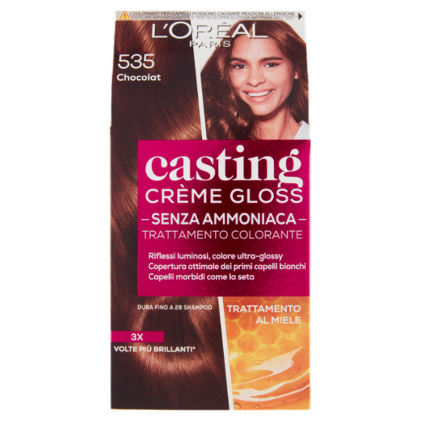 L'Oréal Paris Tinta Capelli Casting Creme Gloss, Senza Ammoniaca, 535 Chocolat