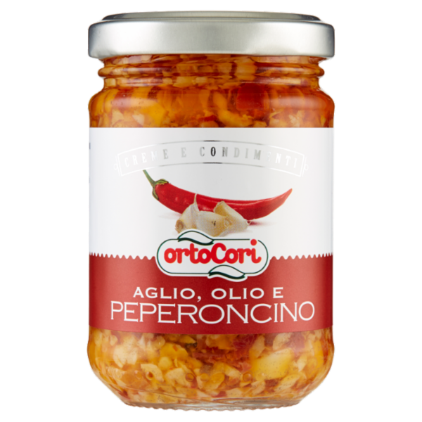 ortoCori Creme e Condimenti Aglio, Olio e Peperoncino 130 g