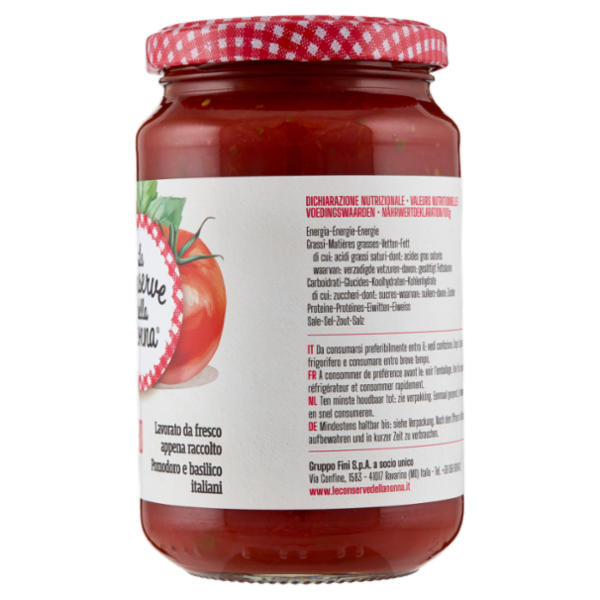Le Conserve della Nonna Pomodoro al Basilico 350 g