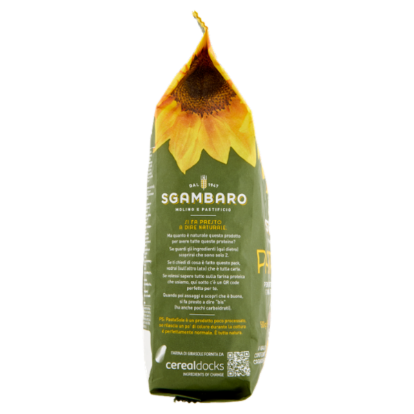 Sgambaro Pastasole Penne Rigate di Grano Duro e Farina di Semi di Girasole N°91 500 g