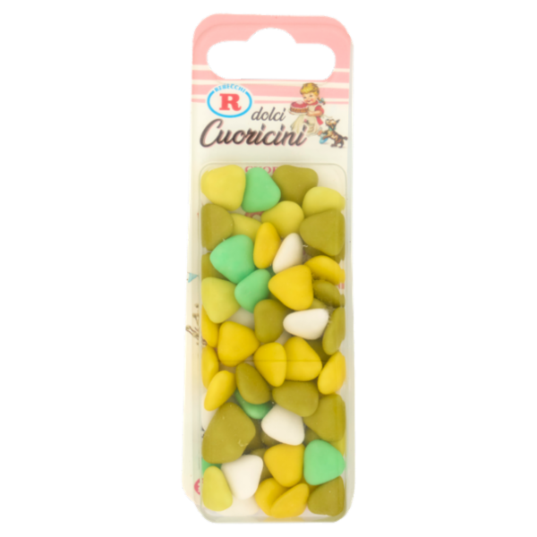 Mariarosa dolci Cuoricini con Cuore di Cioccolato Fondente Verdi 60 g