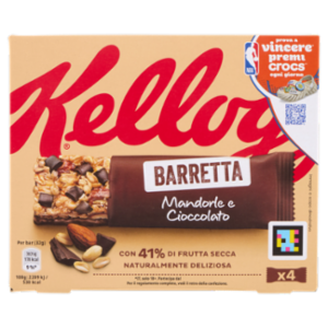 Kellogg's Barretta Mandorle e Cioccolato 4 x 32 g