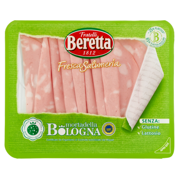 Fratelli Beretta Fresca Salumeria mortadella Bologna IGP 120 g