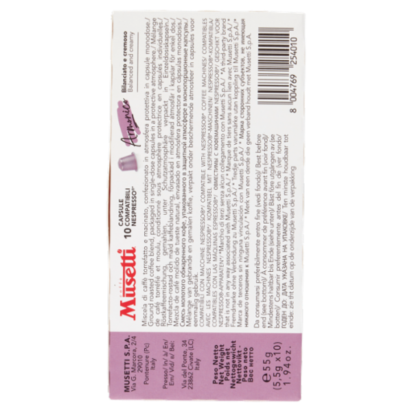 caffè Musetti That's Armonico 10 Capsule Compatibili Nespresso* 10 x 5,5 g