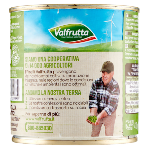 Valfrutta Piselli Medi Italiani 410 g