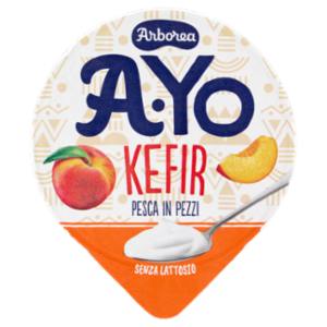 Arborea A-Yo Kefir Pesca In Pezzi Senza Lattosio 140 g