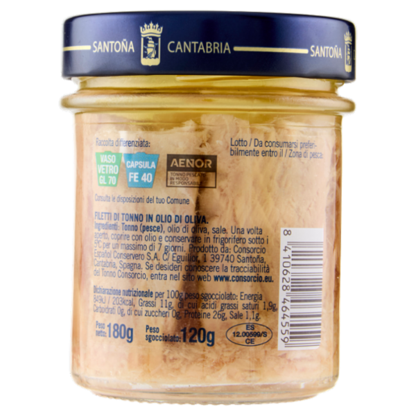 Consorcio Filetti di Tonno in Olio di Oliva 180 g