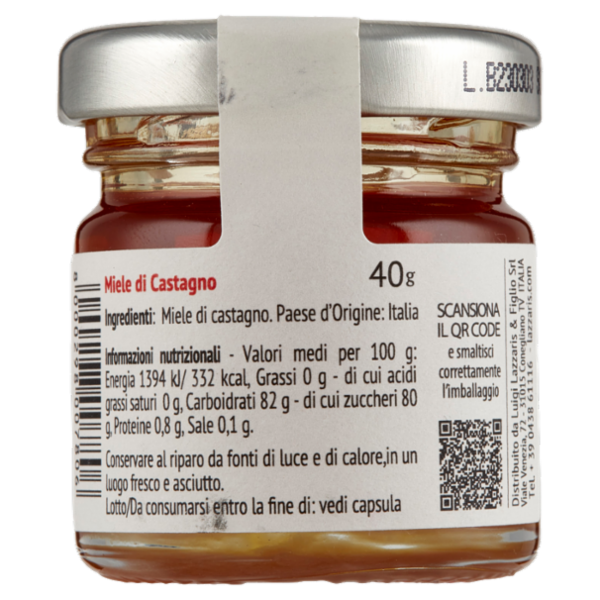 Lazzaris Miele italiano di Castagno 40 g