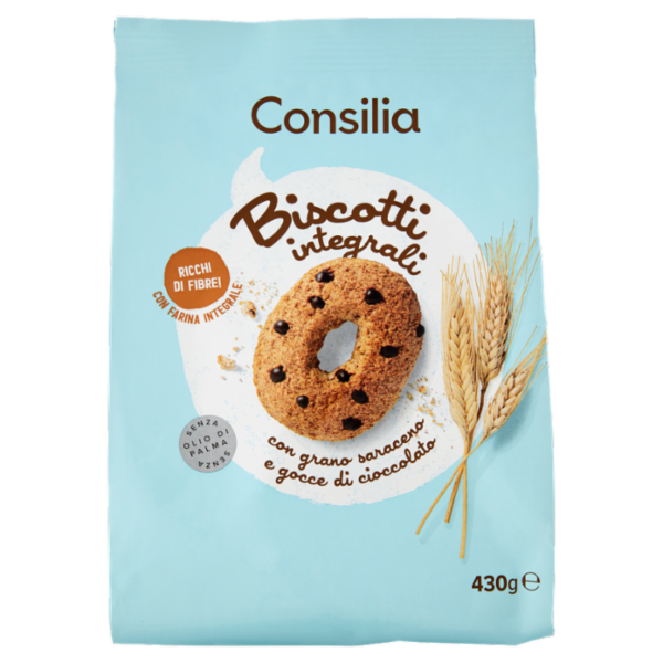 Consilia Biscotti con Grano Saraceno e Gocce di Cioccolato 430 g