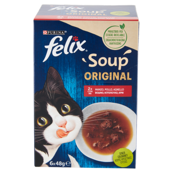 FELIX Soup Original (Manzo, Pollo, Agnello) 6 x 48 g