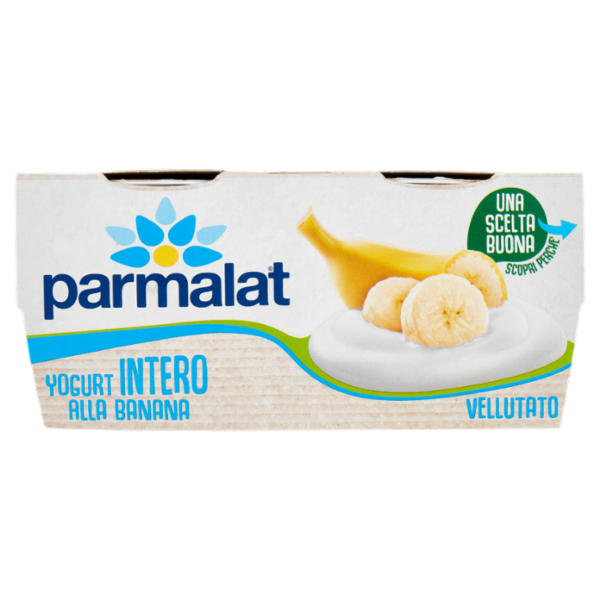 parmalat Yogurt Intero alla Banana Vellutato 2 x 125 g
