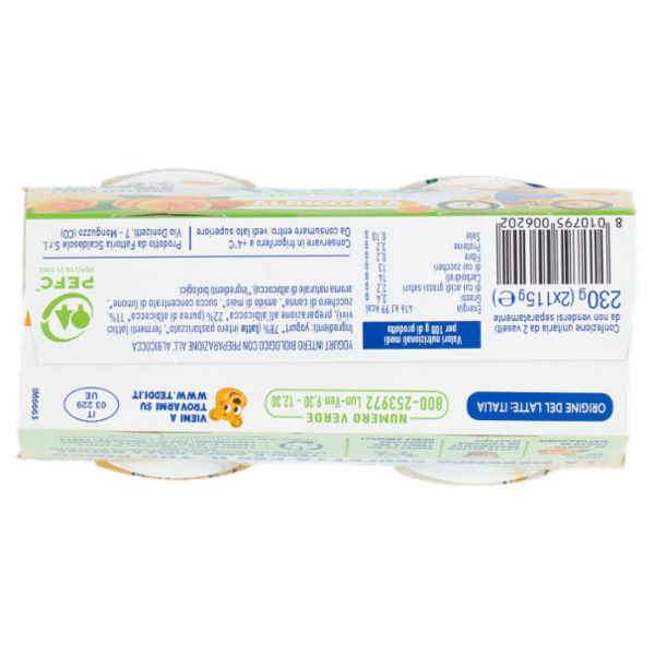 Teddi biologico Albicocca 2 x 115 g