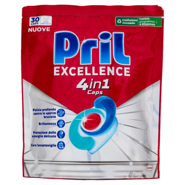 PRIL Excellence 4in1 Caps 30pz (543g)