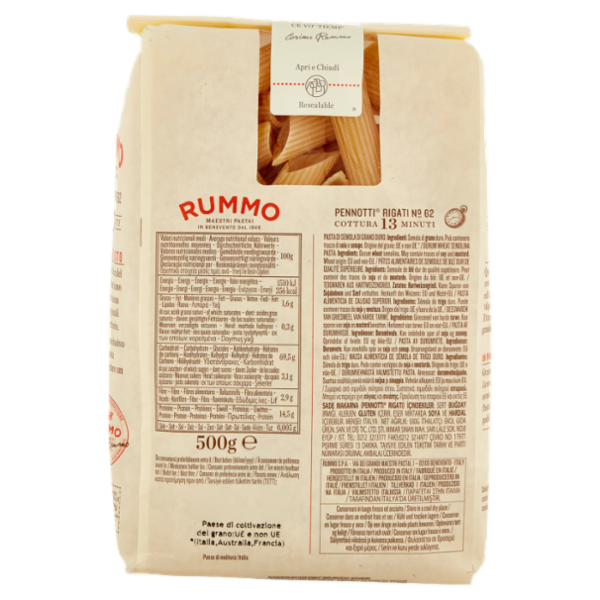 Rummo Pennotti Rigati N° 62 500 g