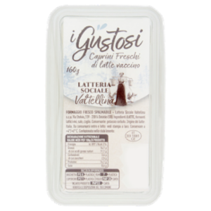 Latteria Sociale Valtellina i Gustosi Caprini Freschi Di Latte Vaccino 160 g
