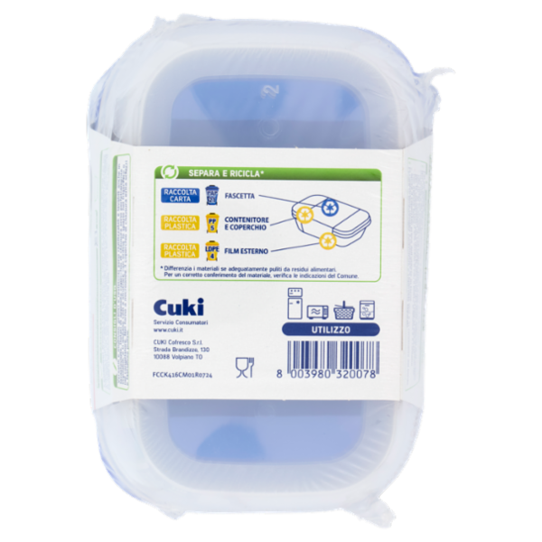 Cuki Conserva Contenitori Ermetici con coperchi 1000 ml 3 pz