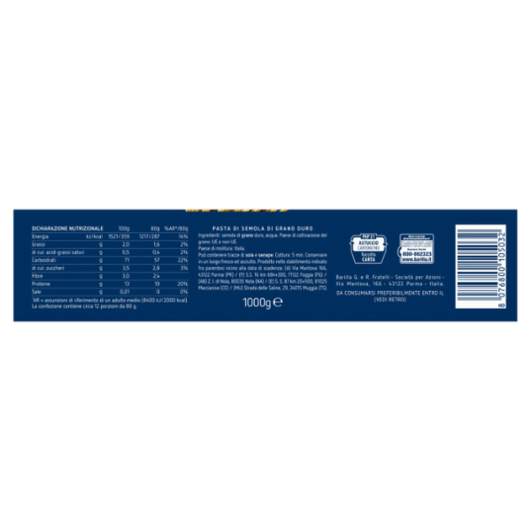 Barilla Pasta Spaghettini n.3 1Kg
