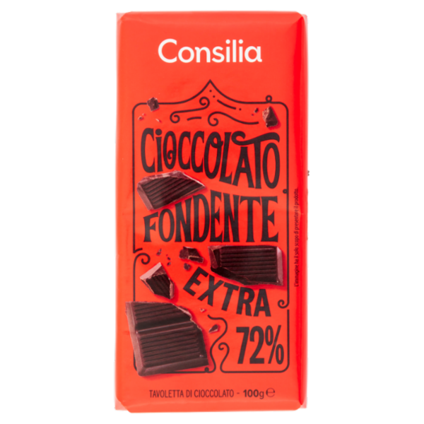 Consilia Cioccolato Fondente Extra 72% 100 g