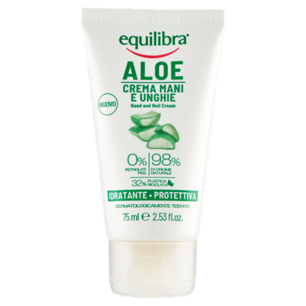 equilibra Aloe Crema Mani e Unghie Idratante - Protettiva 75 ml