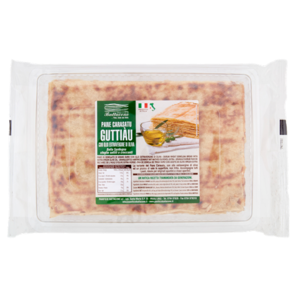 Panificio Battacone Pane Carasatu Guttiàu con Olio Extravergine di Oliva 250 g