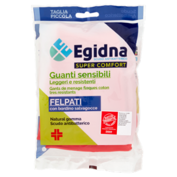 Egidna Guanti Sensibili Felpati Super Comfort Taglia Piccola