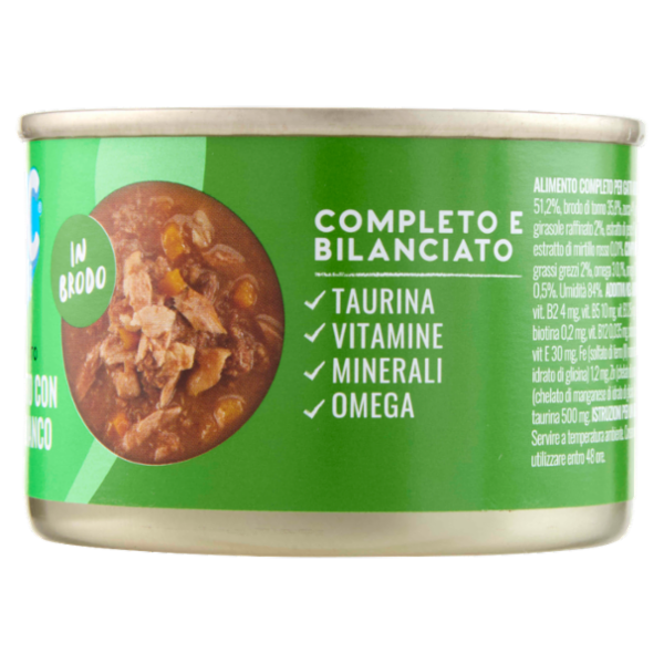 ADoC Complete For Cats Filetti di Tonnetto con Zucca e Pesce Bianco in Brodo 155 g