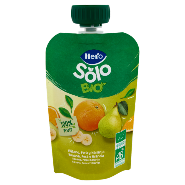 Hero Solo Bio Banana, Pera e Arancia 100 g