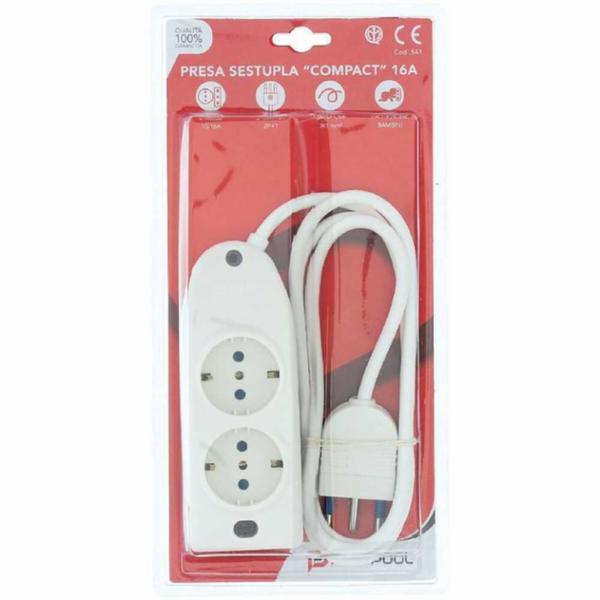 Poly Pool Multipresa Compact 6 Uscite 541