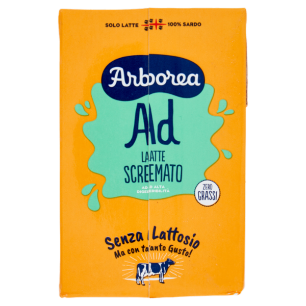 Arborea Ad Latte Scremato ad Alta Digeribilità Zero Grassi Senza Lattosio 500 ml