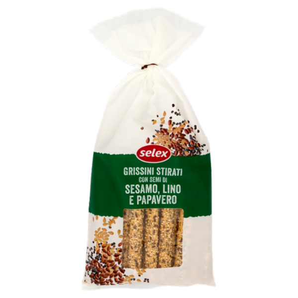Selex Grissini Stirati ai 3 Semi 250 g