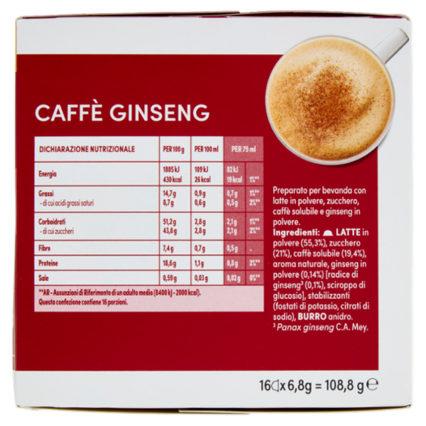 NESCAFÉ DOLCE GUSTO Caffè Ginseng 16 capsule 108,8g