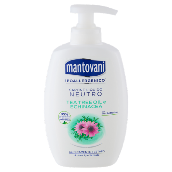 mantovani Sapone Liquido Neutro Tea Tree Oil e Echinacea 300 ml