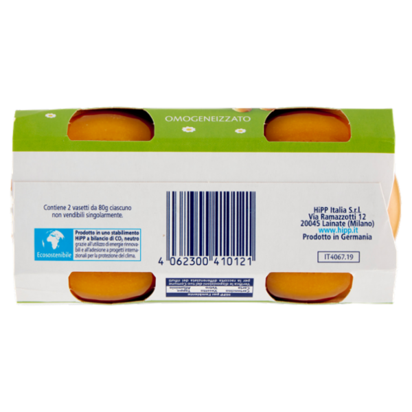 HiPP Biologico Carote e Ceci Omogeneizzato 2 x 80 g