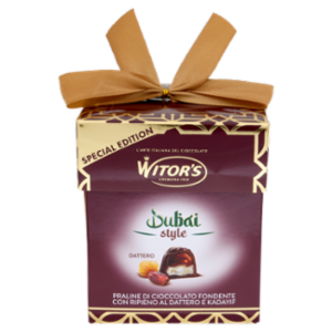 Witor's Dubai Style Dattero Praline Di Cioccolato Fondente 150 g