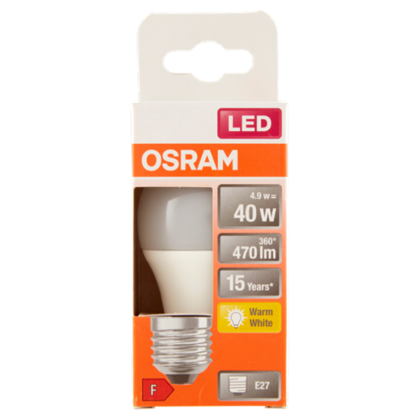 Osram Led Star Classic P 40 Warm White 4.9 W E27