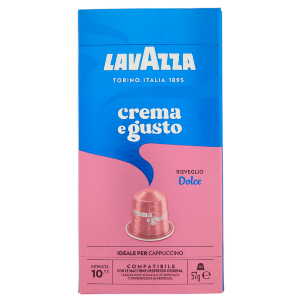 Lavazza crema e gusto Dolce Compatibile con Nespresso Original 10 Capsule 57 g