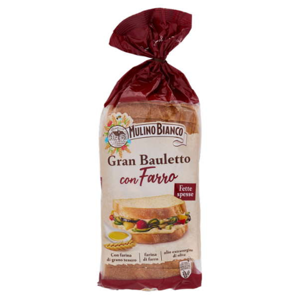 Mulino Bianco Gran Bauletto Pane con Grano Tenero e Farro 500g