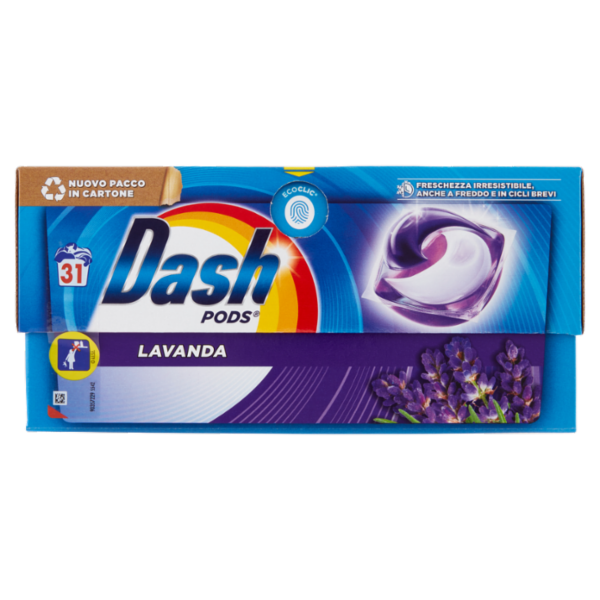 Dash Pods Detersivo Lavatrice In Capsule, Lavanda, 31 Lavaggi 623,1 g