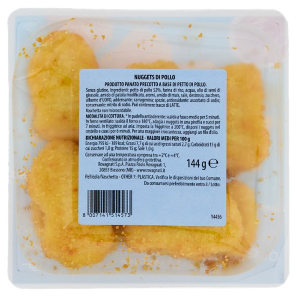 Rovagnati Panatine Nuggets di Pollo 144 g