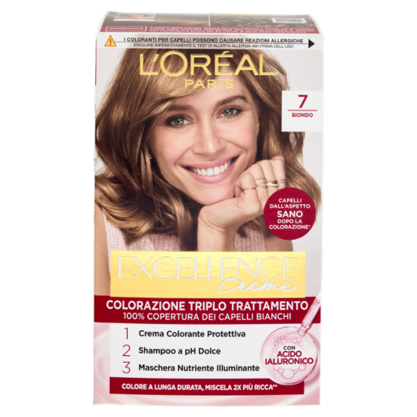 L'Oréal Paris Excellence Creme Colorazione Triplo Trattamento 7 Biondo