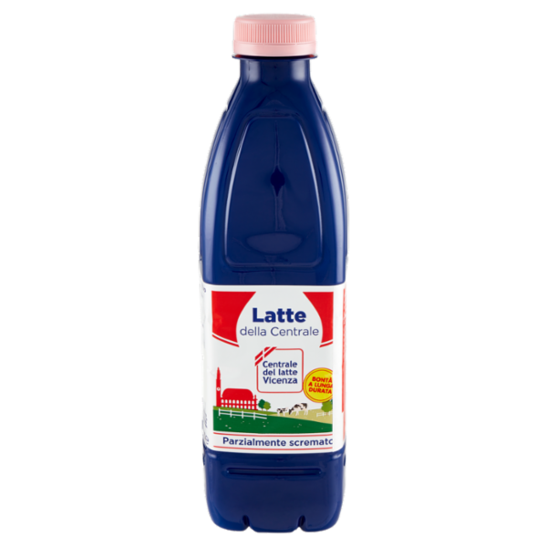 Centrale del latte Vicenza Latte della Centrale Bontà a Lunga Durata Parzialmente Scremato 1 litro